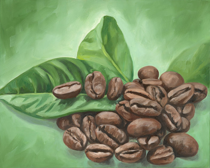 Coffee Beans - Oil on Canvas - 16 x 20