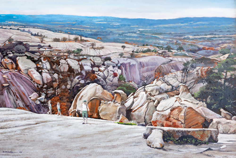 On Enchanted Rock - Oil on Canvas - 24 x 36"