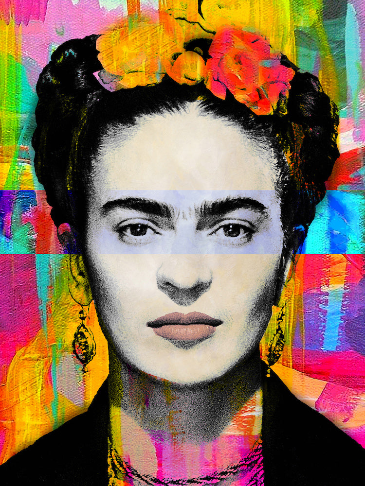 Frida Kahlo- Signed Limited Edition (/50)  - Giclee Reproduction on Gallery Wrapped Canvas - 30 x 50"