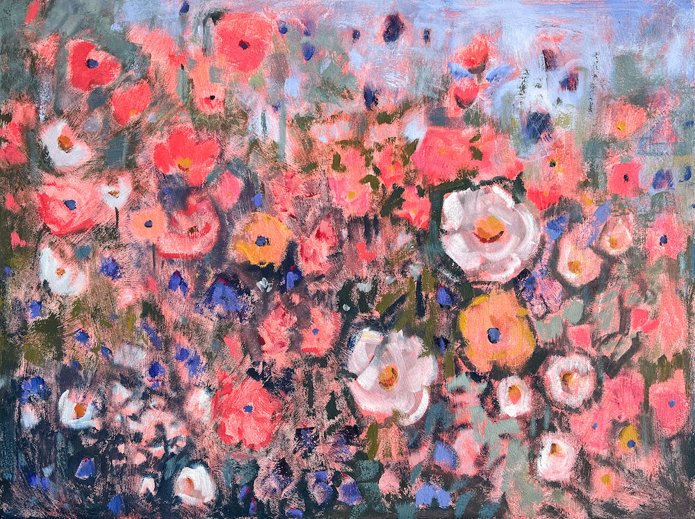 Flores Silvestres - Acrylic on Canvas - 36 x 48"