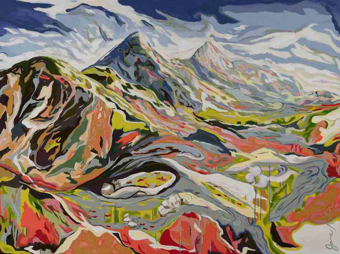 Italian Alps - Acrylic on Canvas - 40 x 30 x 1.5