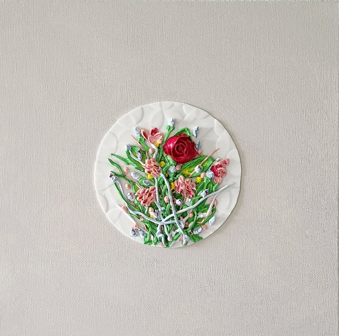 Small Bouquet -Acrylic on Canvas - 12 x 12