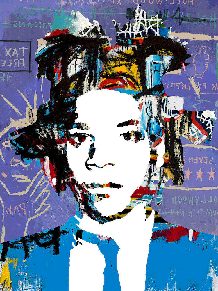 Jean-Michel Basquiat - Signed Limited Edition (/50)  - Giclee Reproduction on Gallery Wrapped Canvas - 38 x 50"